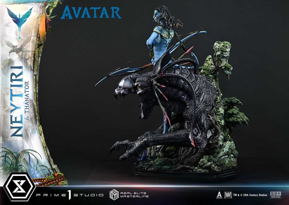 Avatar (Film) Real Elite Masterline Series Statue 1/4 Neytiri & Thanator Deluxe Bonus Version 75 cm