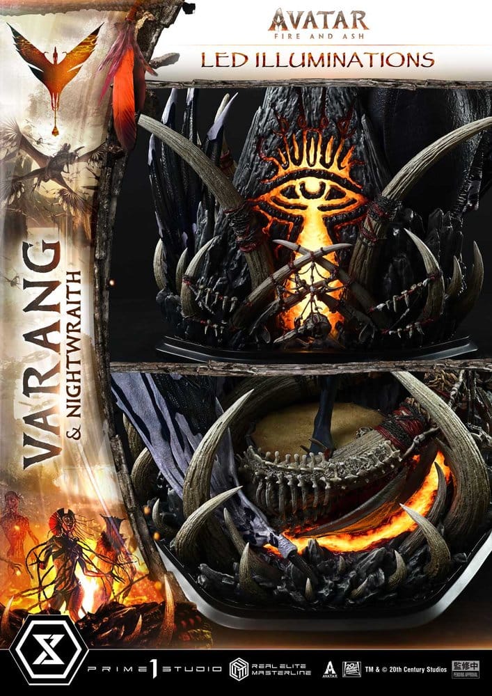 Avatar: Fire and Ash (Movie) Real Elite Masterline Series Statue 1/4 Varang & Nightwraith Avatar Legacy Collection 96 cm