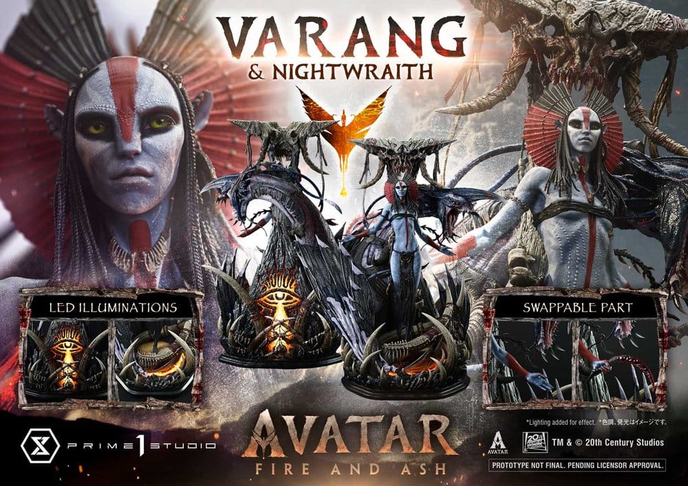 Avatar: Fire and Ash (Film) Real Elite Masterline Series Statue 1/4 Varang & Nightwraith Avatar Legacy Collection Bonus Version 96 cm