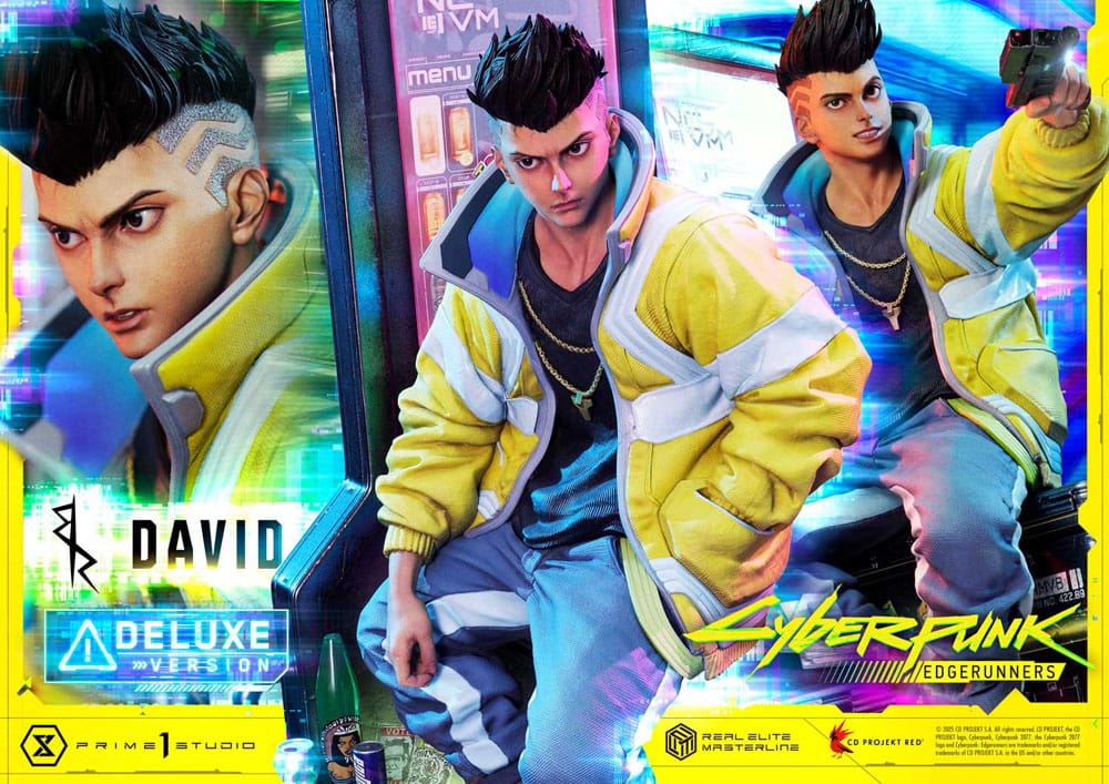 Cyberpunk: Edgerunners Real Elite Masterline Series Statue 1/4 David Bonus Version 58 cm
