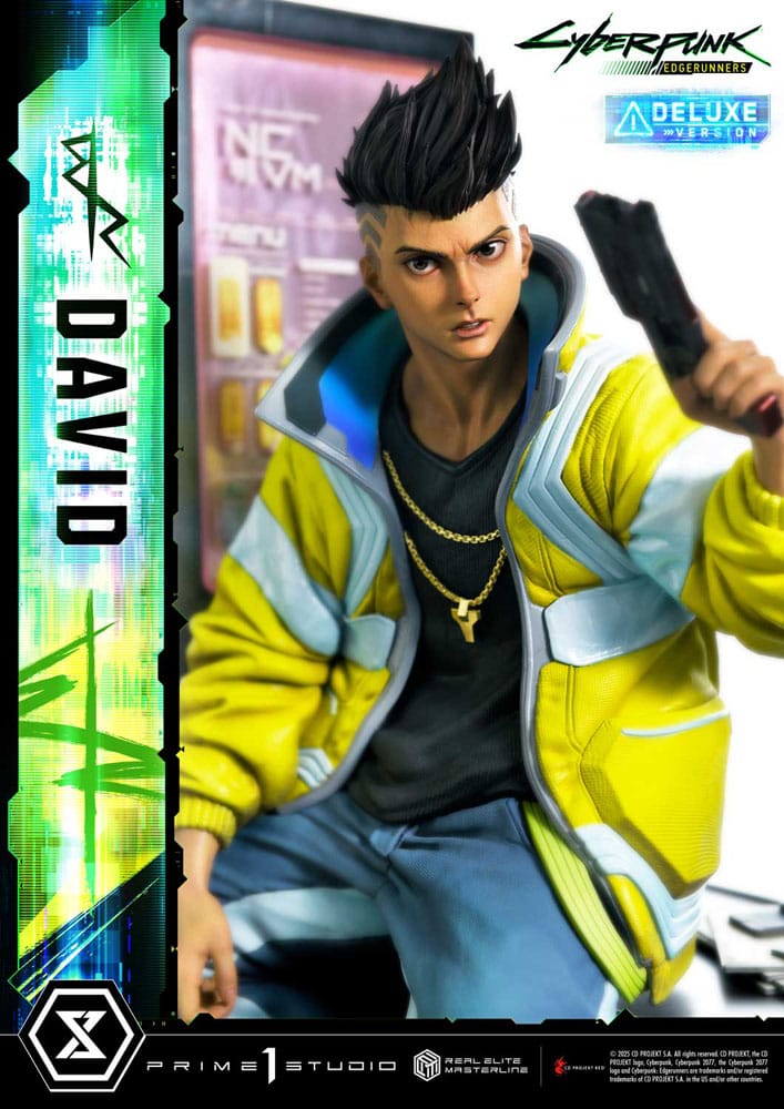 Cyberpunk: Edgerunners Real Elite Masterline Series Statue 1/4 David Bonus Version 58 cm