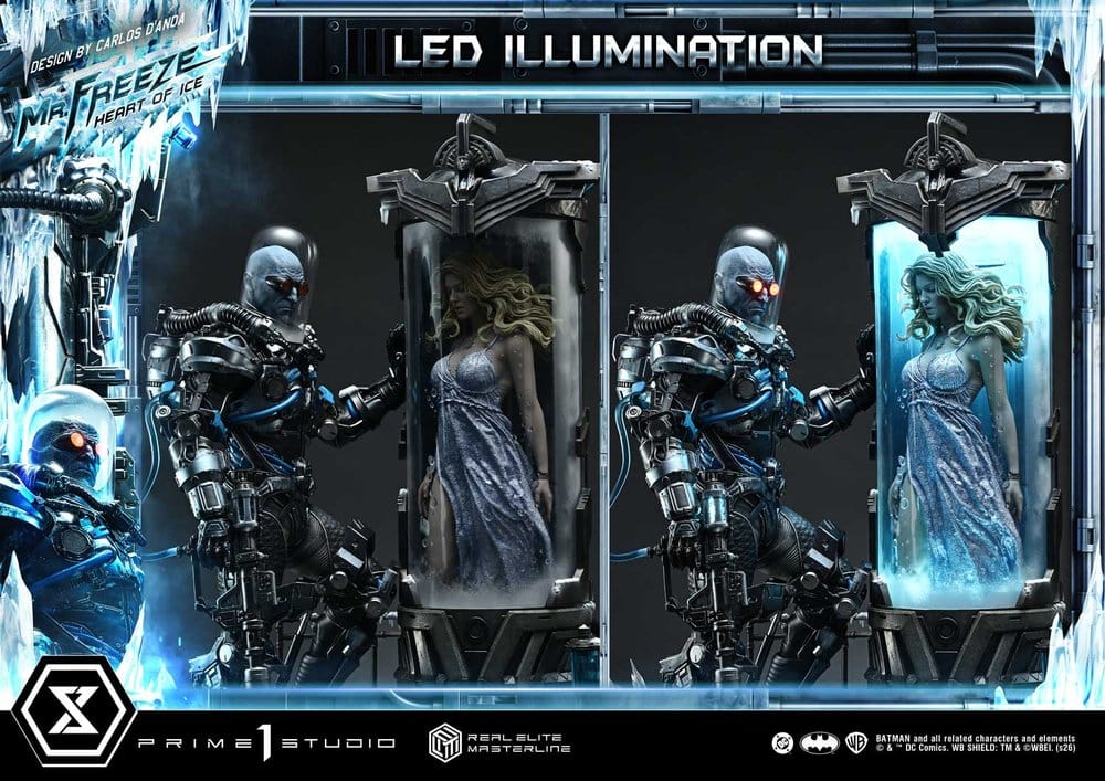 DC Comics Real Elite Masterline Series Statue 1/3 Batman (Comics) Mr. Freeze Heart of Ice (Design by Carlos D'Anda) 82 cm