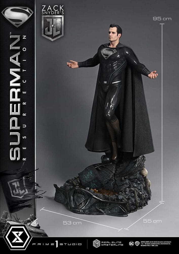 Zack Snyder's Justice League Real Elite Masterline Series Statue 1/3 Superman Resurrection Deluxe Ver. 95 cm