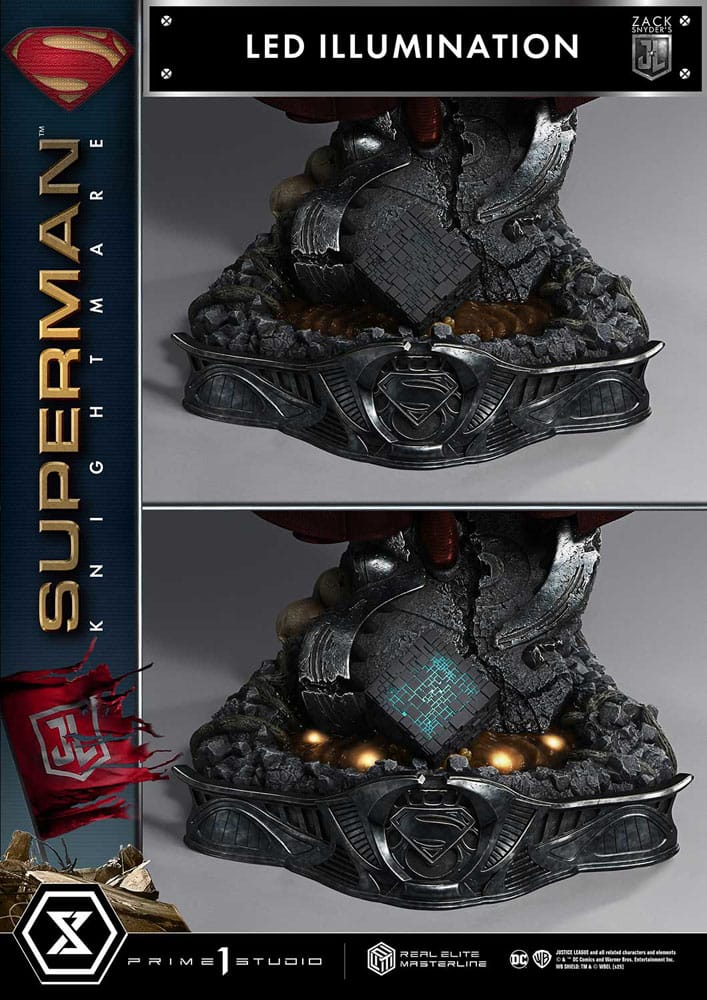 Zack Snyder's Justice League Real Elite Masterline Series Statue 1/3 Superman Knightmare Color Edition Deluxe Ver. 95 cm