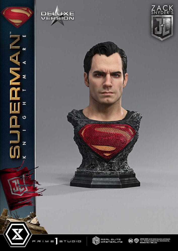 Zack Snyder's Justice League Real Elite Masterline Series Statue 1/3 Superman Knightmare Color Edition Deluxe Bonus Ver. 95 cm