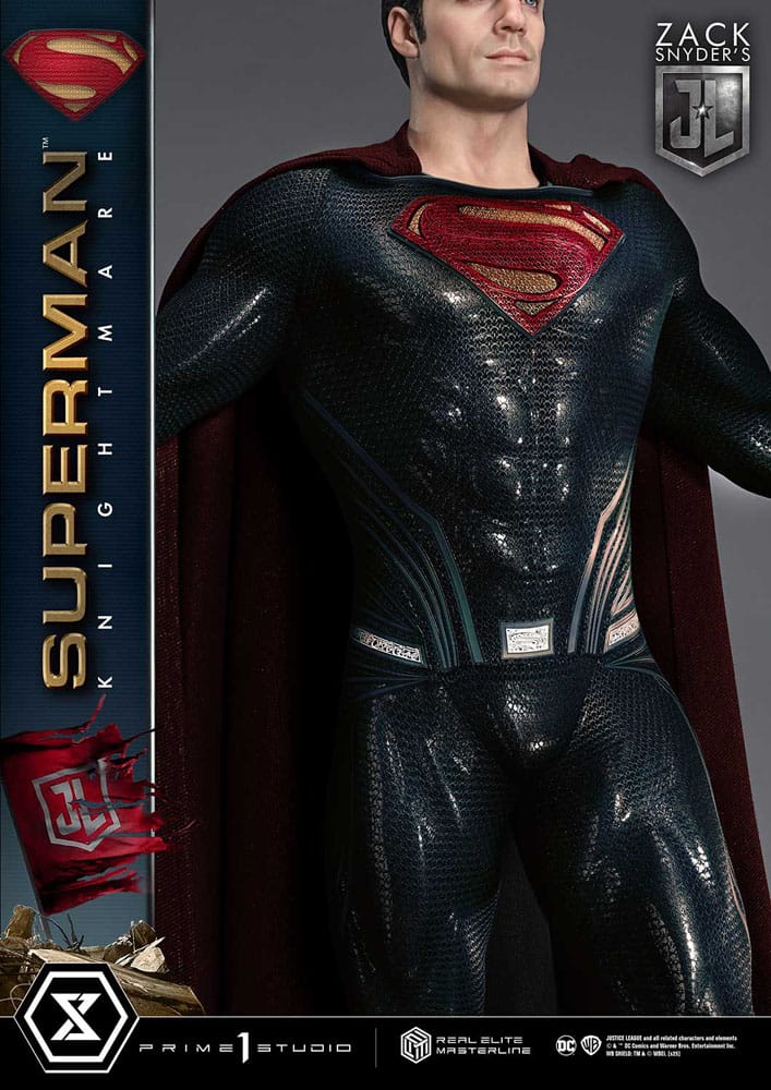 Zack Snyder's Justice League Real Elite Masterline Series Statue 1/3 Superman Knightmare Color Edition Deluxe Bonus Ver. 95 cm