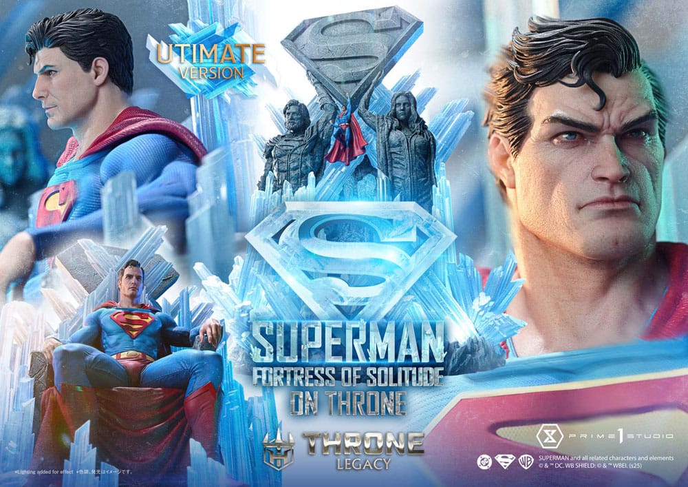 DC Comics Throne Legacy Collection Statue 1/4 Superman Fortress of Solitude on Throne (Designed by Gabriele Dell'Otto) Ultimate Bonus Version