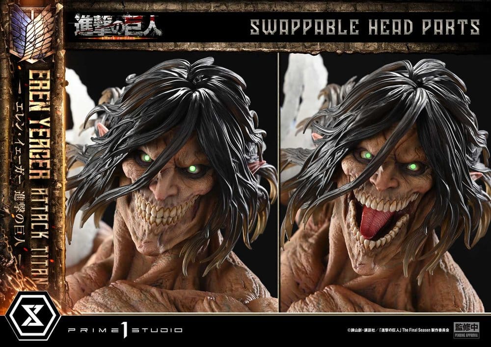 Attack on Titan (TV animation) Ultimate Diorama Masterline Statue Eren Yeager Attack Titan 81 cm