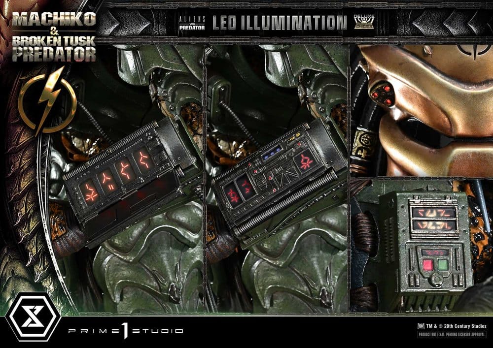 Aliens vs. Predator (Comic) Ultimate Premium Masterline Statue 1/4 Machiko & Broken Tusk Predator DX Bonus Version 84 cm