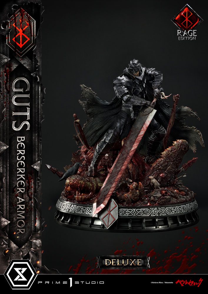 Berserk Statue 1/4 Guts Berserker Armor Rage Edition Deluxe Version 67 cm