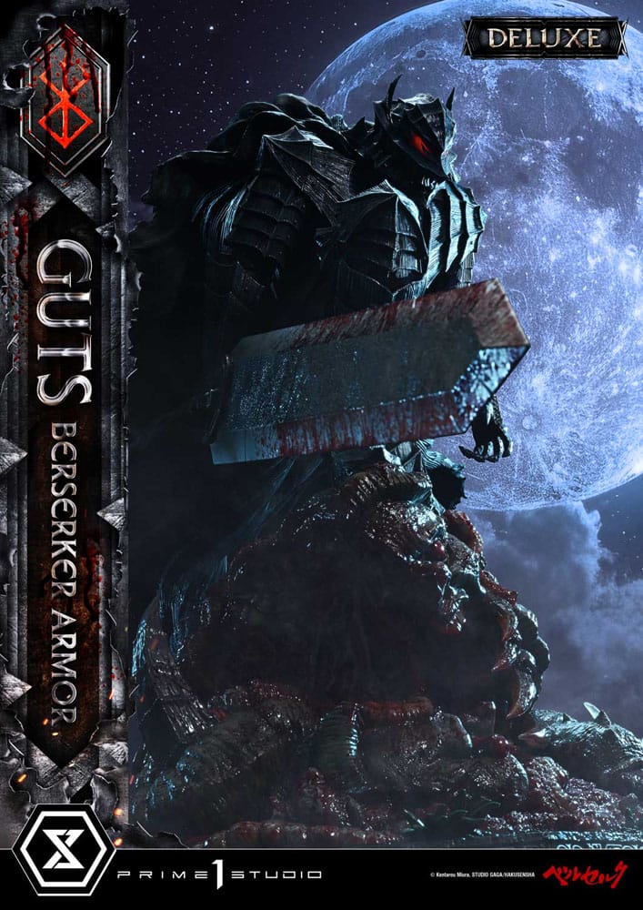 Berserk Ultimate Premium Masterline Series Statue 1/4 Guts, Berserker Armor Grunbeld vs. Guts Deluxe Bonus Version 94 cm