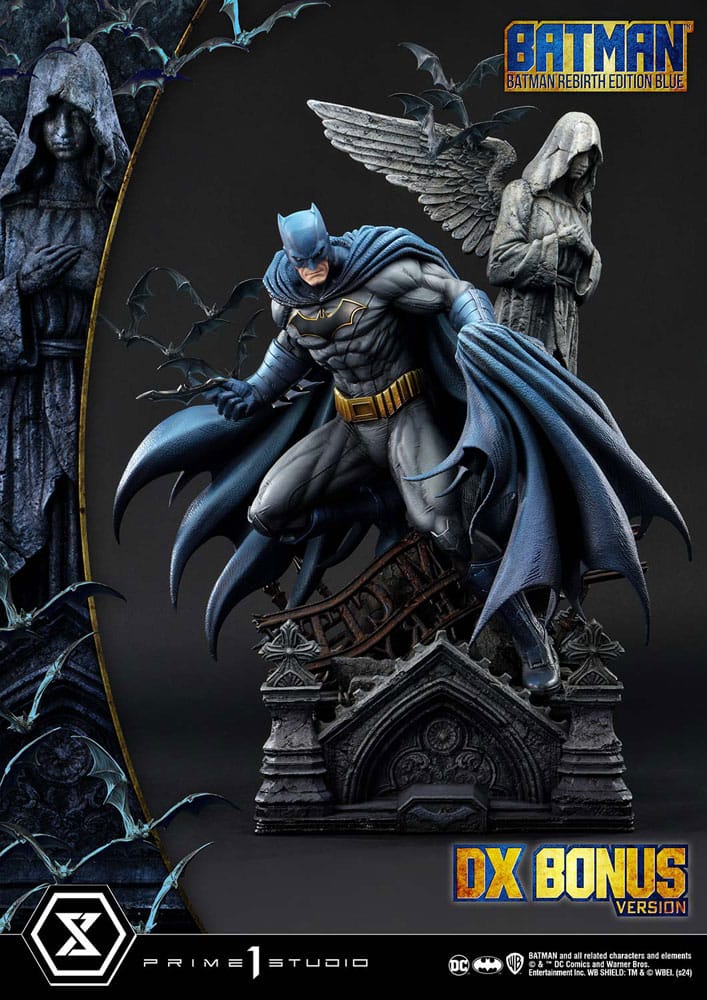 Batman Ultimate Premium Masterline Series Statue 1/4 Batman Rebirth Edition Blue Deluxe Bonus Version 71 cm