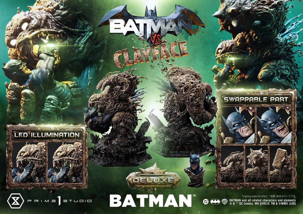 DC Comics Ultimate Premium Masterline Series Statue 1/4 Batman VS Clayface Deluxe Version 83 cm