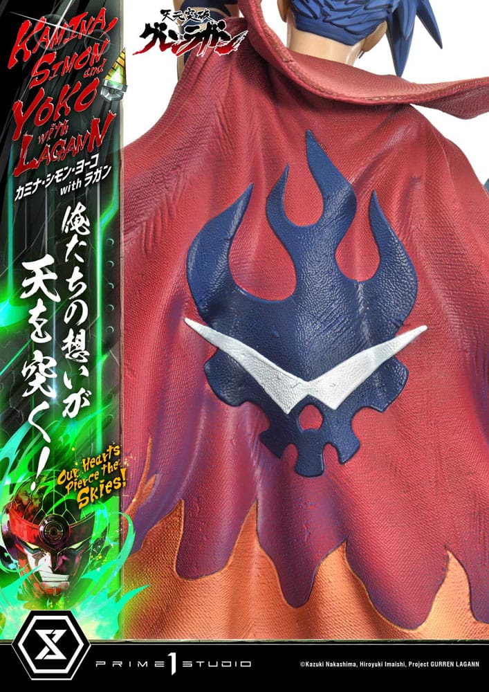 Gurren Lagann Ultimate Premium Masterline Series Statue 1/4 Kamina, Simon &amp; Yoko mit Lagann Deluxe Bonus Version 97 cm