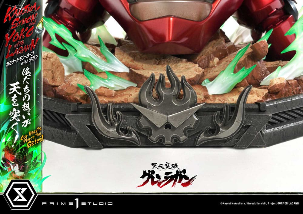 Gurren Lagann Ultimate Premium Masterline Series Statue 1/4 Kamina, Simon &amp; Yoko mit Lagann Deluxe Bonus Version 97 cm