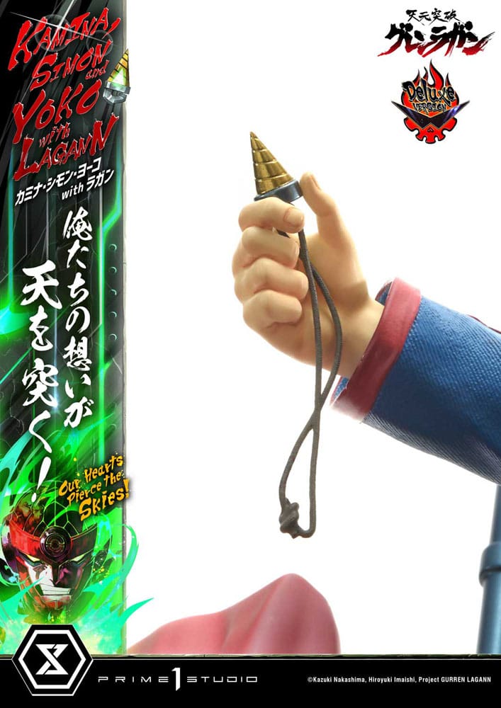 Gurren Lagann Ultimate Premium Masterline Series Statue 1/4 Kamina, Simon &amp; Yoko mit Lagann Deluxe Bonus Version 97 cm