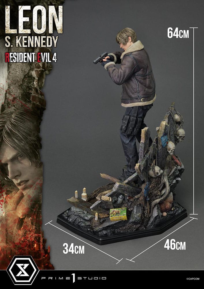 Resident Evil 4 Ultimate Premium Masterline Series Statue 1/4 Leon S. Kennedy 64 cm