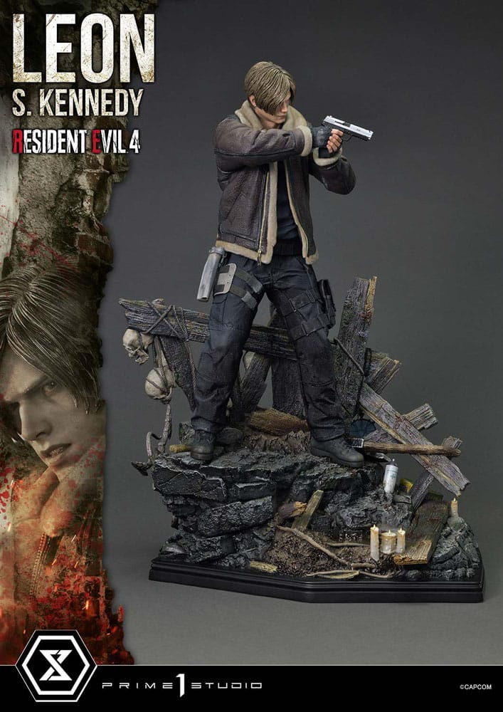 Resident Evil 4 Ultimate Premium Masterline Series Statue 1/4 Leon S. Kennedy Bonus Ver. 64 cm