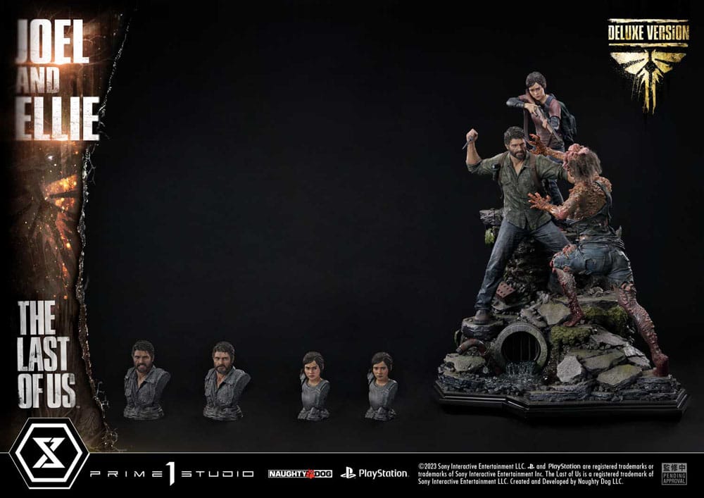 The Last of Us Part I Ultimate Premium Masterline Series Statue Joel &amp; Ellie Deluxe Bonus Version (The Last of Us Part I) 73 cm
