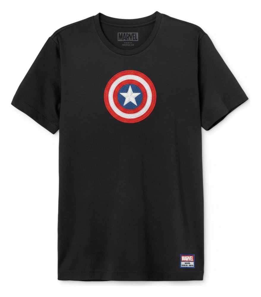 Marvel T-Shirt Captain America Shield Logo Size XXL