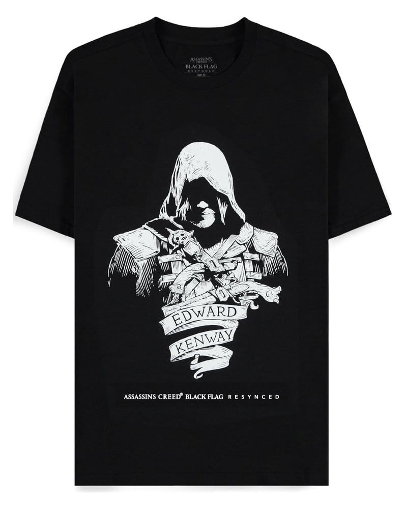 Assassin's Creed T-Shirt Black Flag Resynched Edward Kenway Size XXL