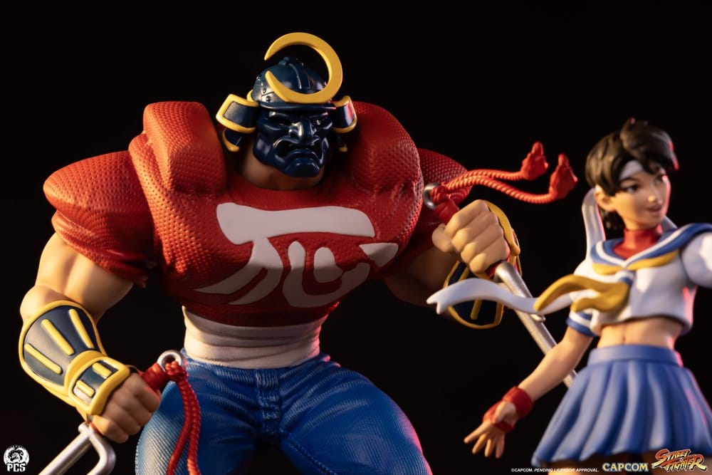 Street Fighter Street Jam Statues 1/10 Sakura & Sodom 22 cm