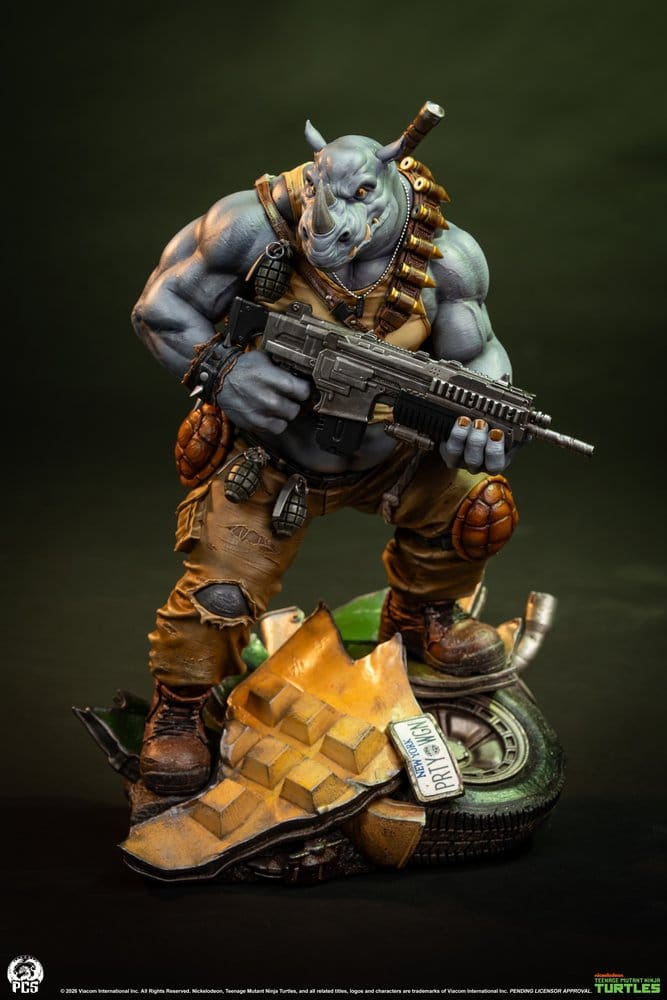 Teenage Mutant Ninja Turtles Legends Statue 1/3 Rocksteady 69 cm