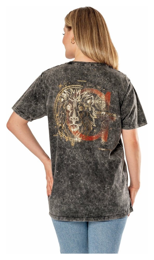 Harry Potter T-Shirt Acid Wash Gryffindor Size S