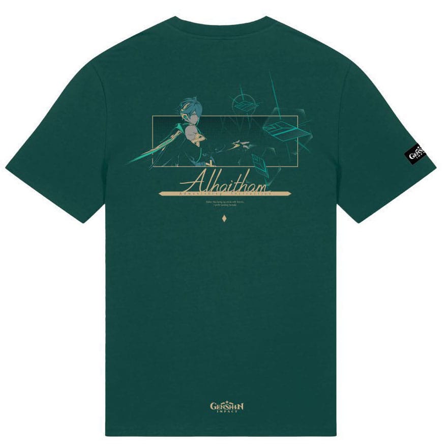 Genshin Impact T-Shirt Alhaitham Green Size S