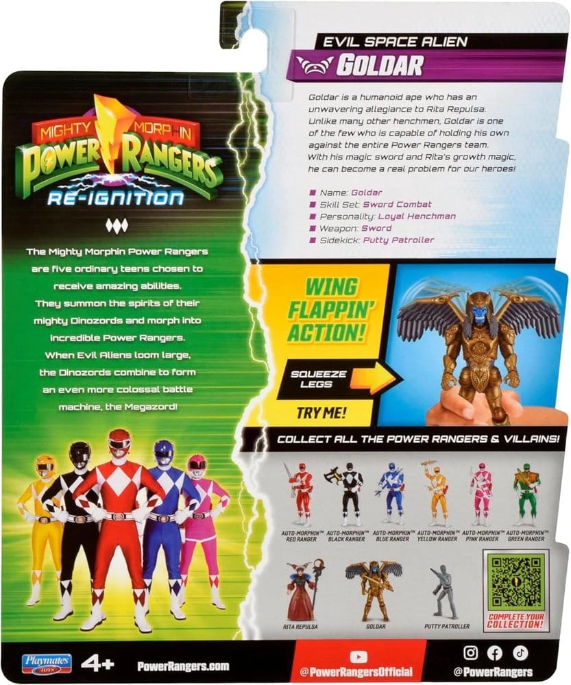 Power Rangers Evil Space Alien Action Figure Goldar 13 cm