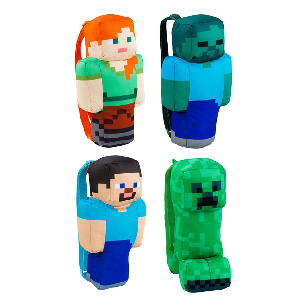 Minecraft Plush Backpacks 30 cm Assortment (4)