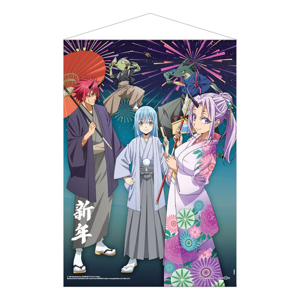 That Time I Got Reincarnated as a Slime Wallscroll New Year's Celebrations 50 x 70 cm