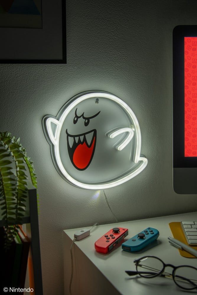 Super Mario LED Neon Wall Lamp Boo 23 x 23 cm