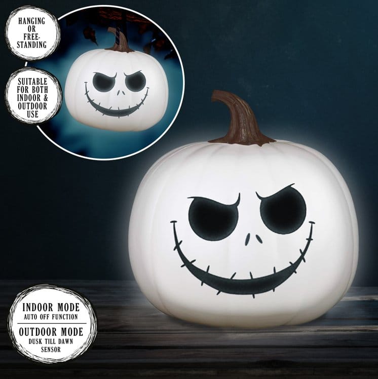 Nightmare Before Christmas Light Jack Skellington Pumpkin Lantern 20 cm