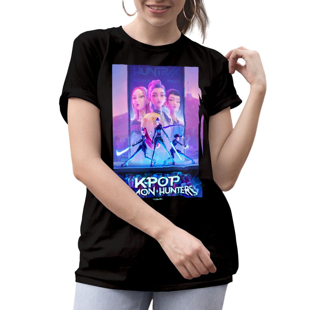 KPop Demon Hunters T-Shirt Movie Key Art Size L