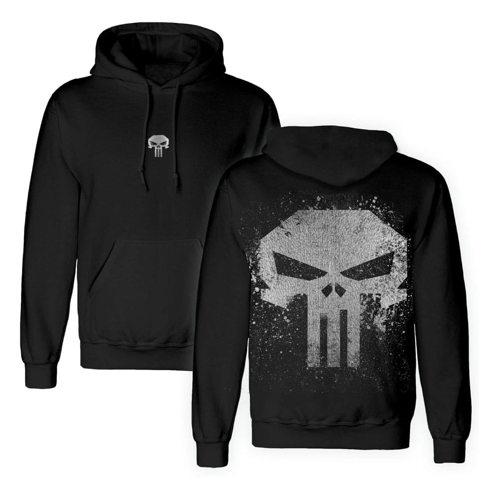 Punisher Hooded Sweater Skull With Metallic Ink Size S