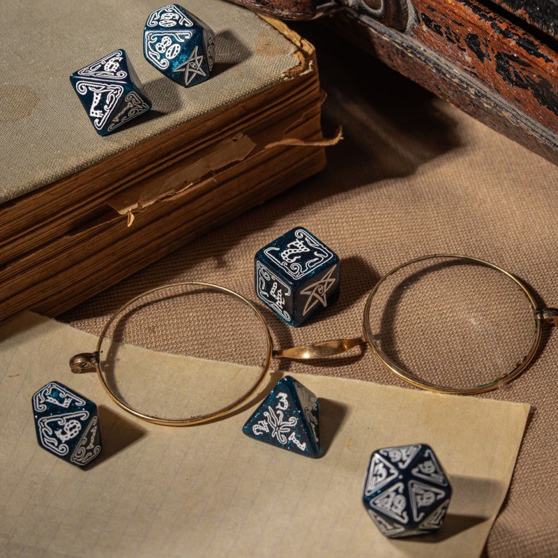 Call of Cthulhu Dice Set Abyssal &amp; White (7)