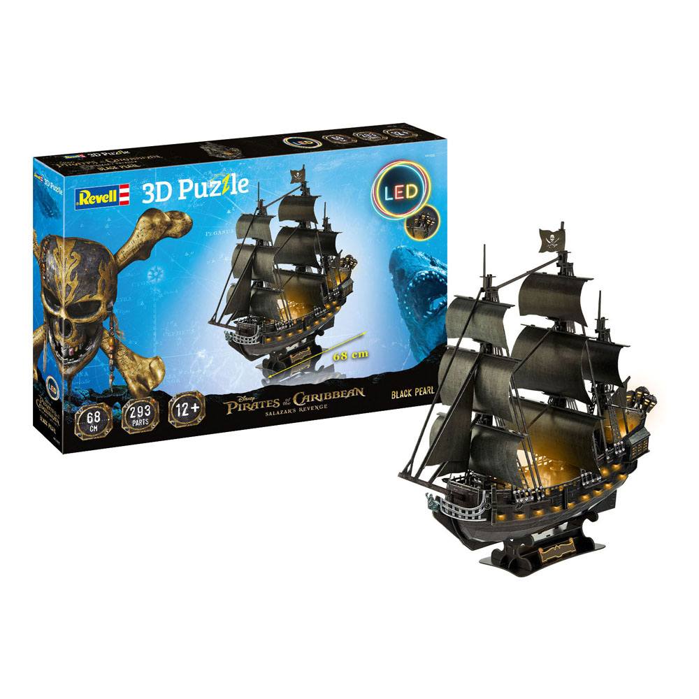 Fluch der Karibik: Dead Men Tell No Tales 3D-Puzzle Black Pearl LED Edition