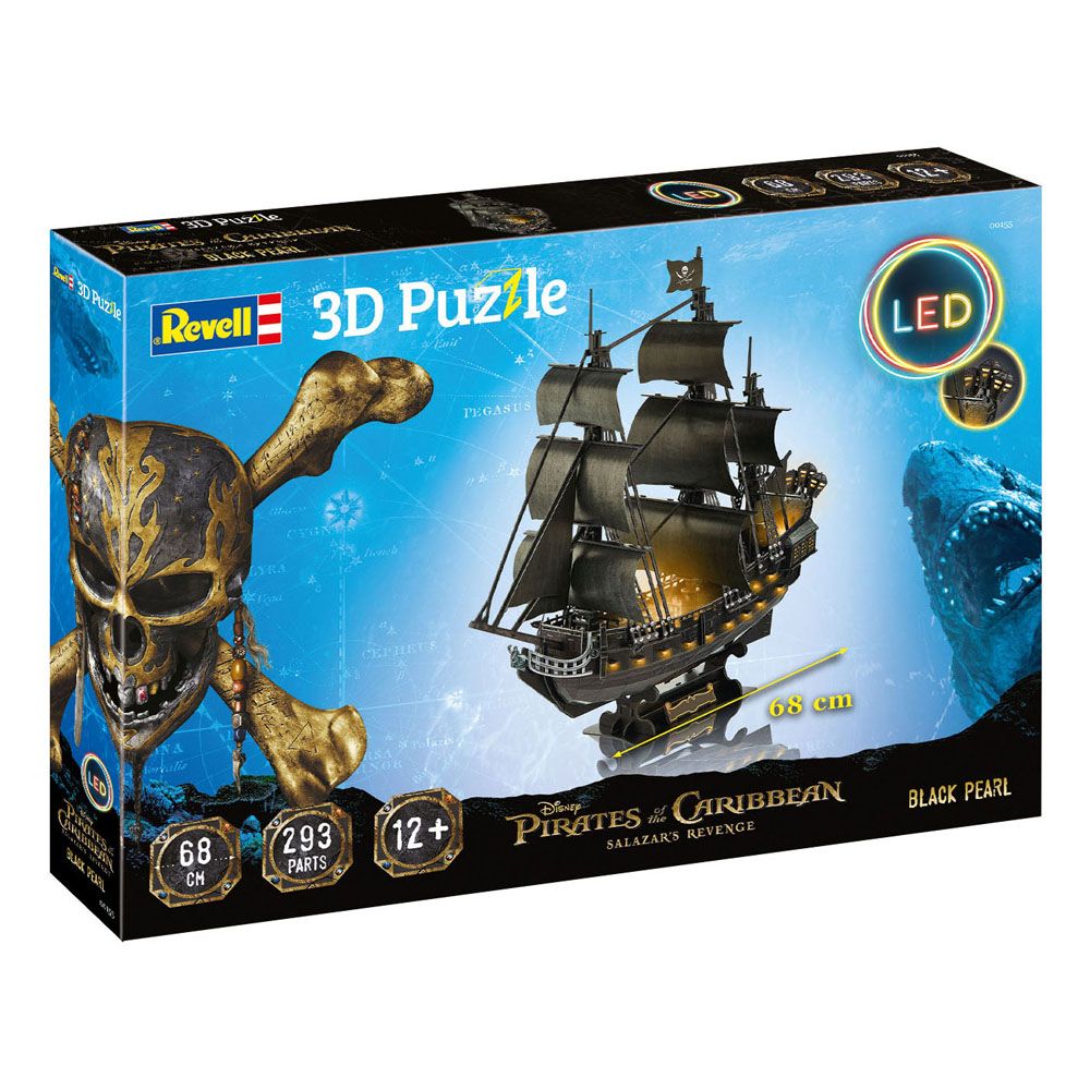 Fluch der Karibik: Dead Men Tell No Tales 3D-Puzzle Black Pearl LED Edition