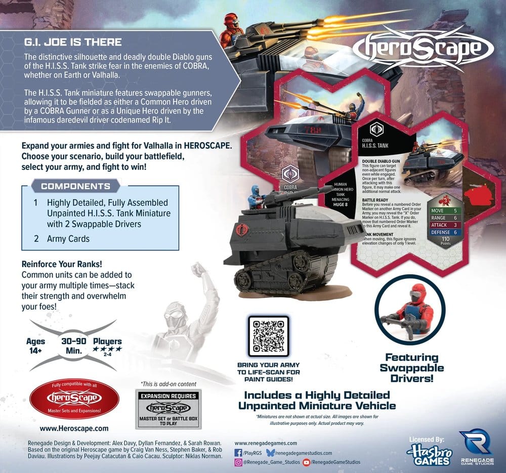 G.I. JOE Heroscape Army Expansion H.I.S.S. Tank Standard Edition *English Version*