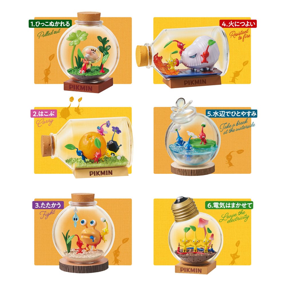 Pikmin Mini Figures 6 cm Terrarium Collection Display (6)