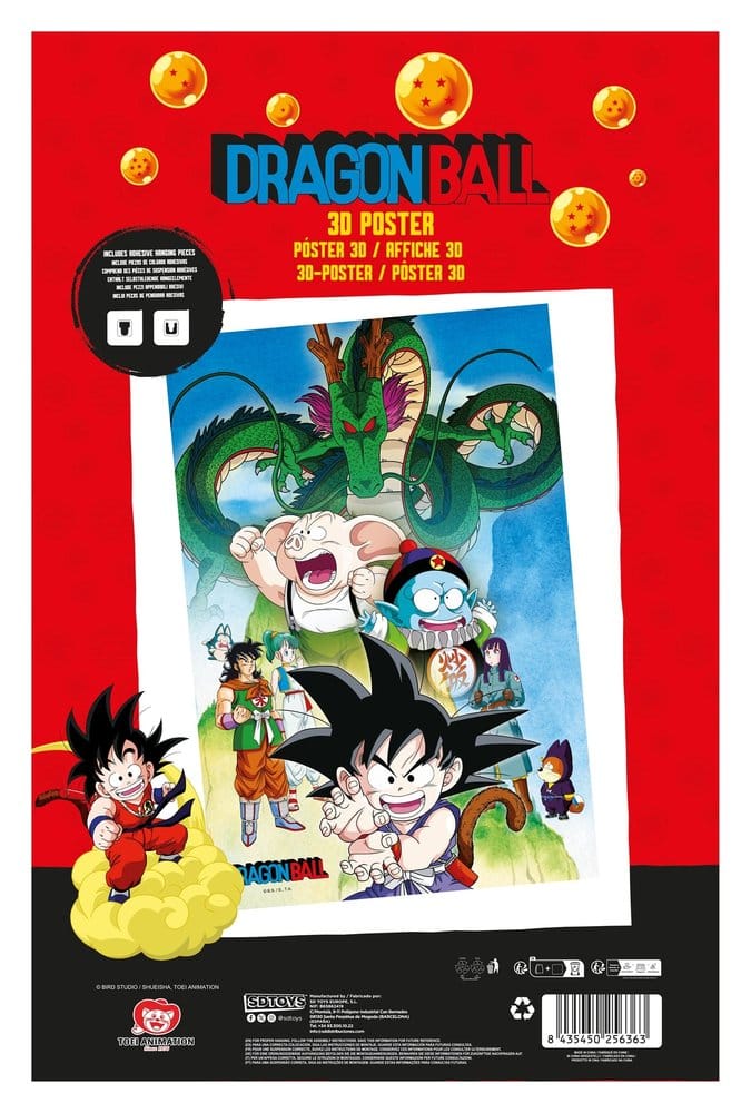 Dragon Ball 3D Poster Shenron & Heroes 38 x 58 cm
