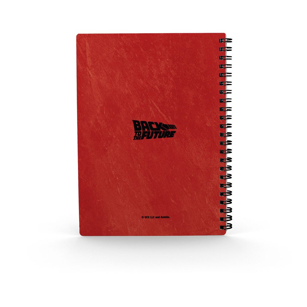 Back to the Future Notebook with 3D-Effect DeLorean