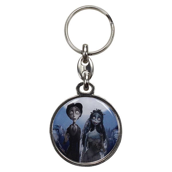 Corpse Bride Metal Keychain Victor & Emily