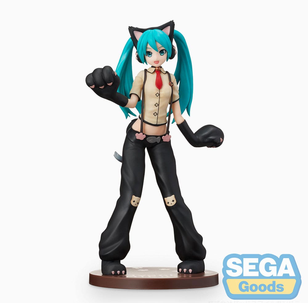 Hatsune Miku Project DIVA Arcade Future Tone SPM PVC Statue Hatsune Miku Kitty Cat 23 cm