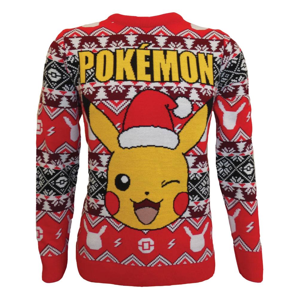 Pokémon Sweatshirt Christmas Jumper Pikachu Size L