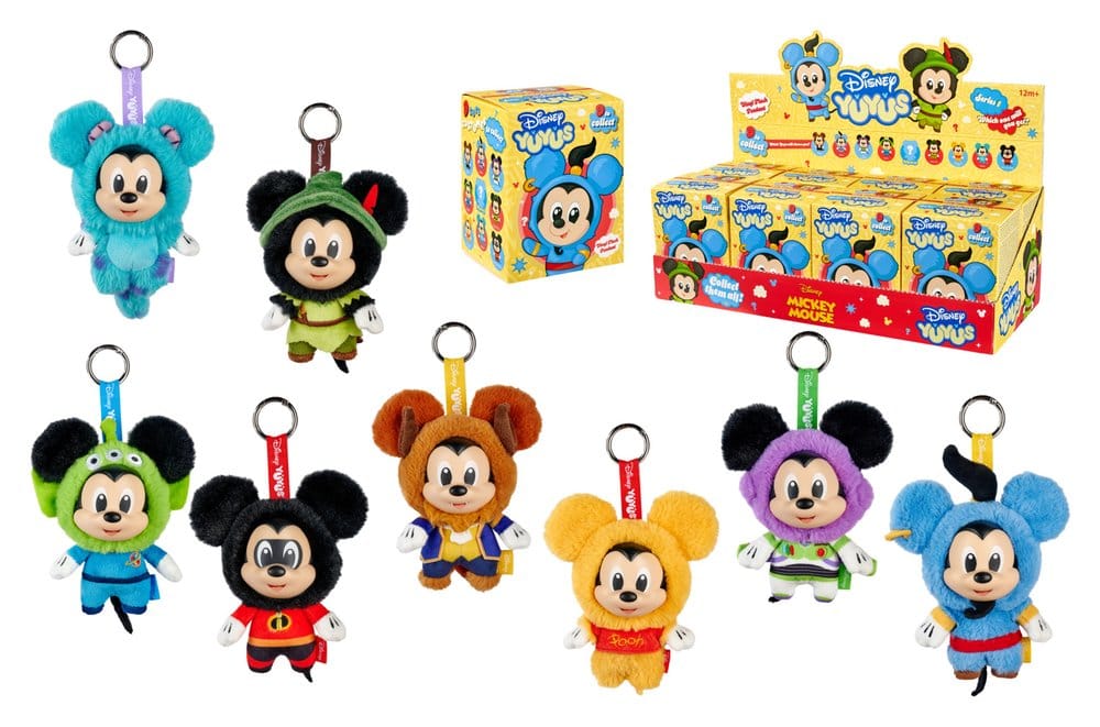 Disney YUYUS Plush Keychains Mickey Remix 12 cm Blindbox Display (8)