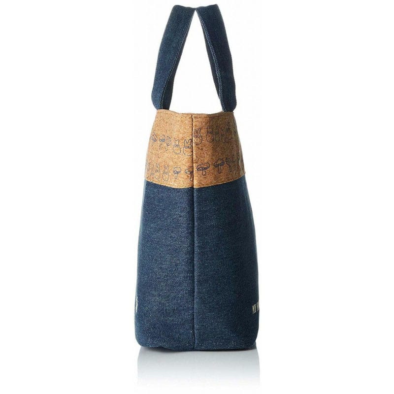My Neighbor Totoro Lunch Bag cork &amp; denim style Totoro