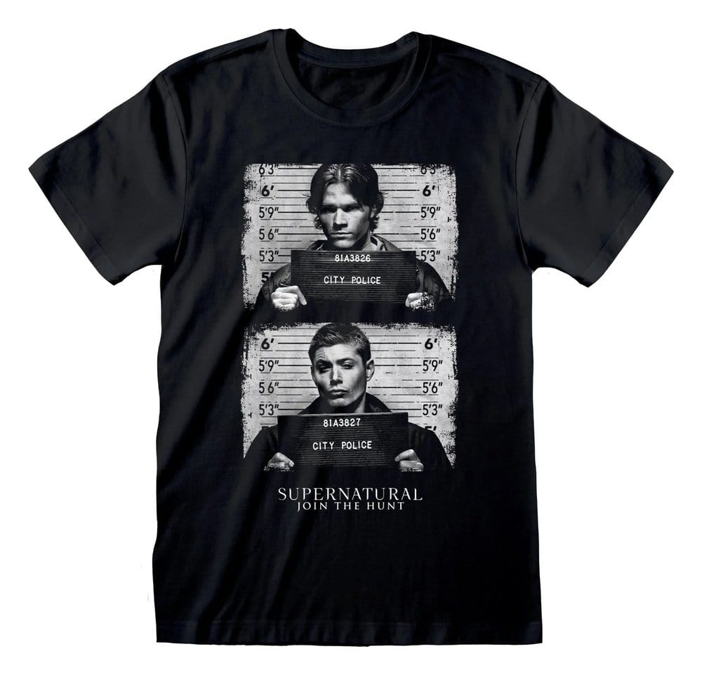 Supernatural T-Shirt Line Up Black Size M