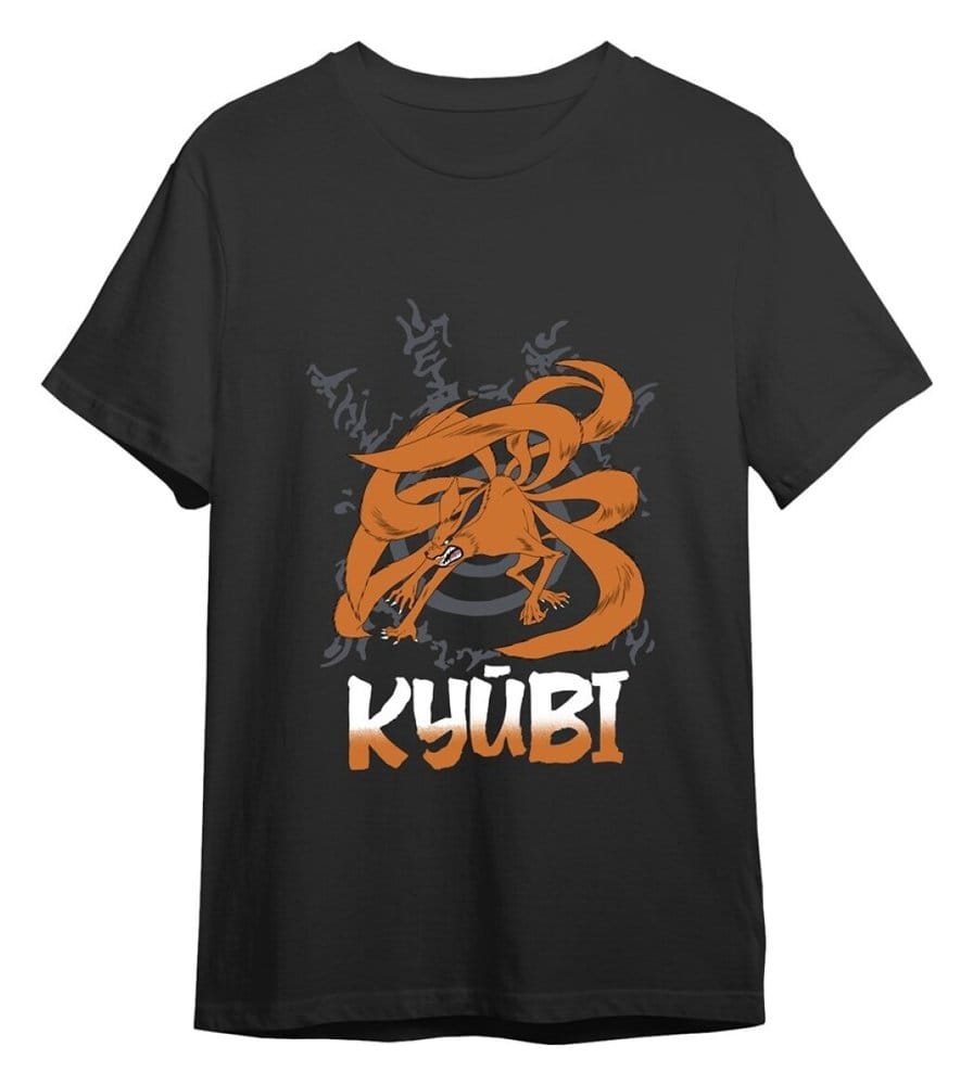 Naruto T-Shirt Kyubi Black Size XL